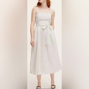 Kate Spade White Dress with Black Polka Dots. Size Small‎